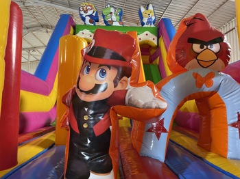 Şişme Dev Kaydıraklı Oyun Parkı