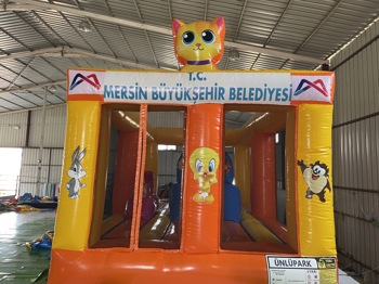 Şişme Oyun Parkı Kedili