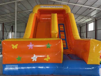 Şişme Kaydırak Duvarlı