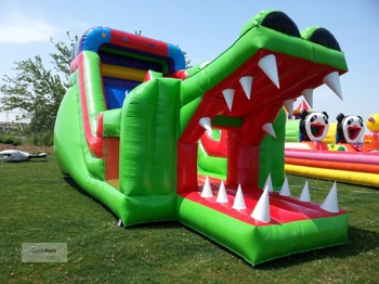 Şişme Kaydırak Timsah