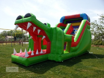 Şişme Kaydırak Timsah