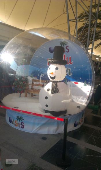 Yılbaşı Şişme Kar Küresi 3m